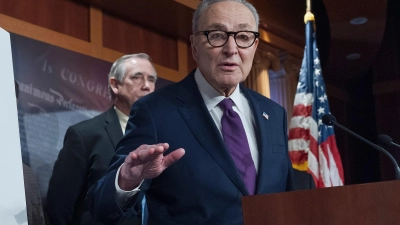 Der Minderheitsführer der Demokraten im Senat, Chuck Schumer, erhebt schwere Vorwürfe gegen das US-Justizministerium.  (Foto: J. Scott Applewhite/AP/dpa)