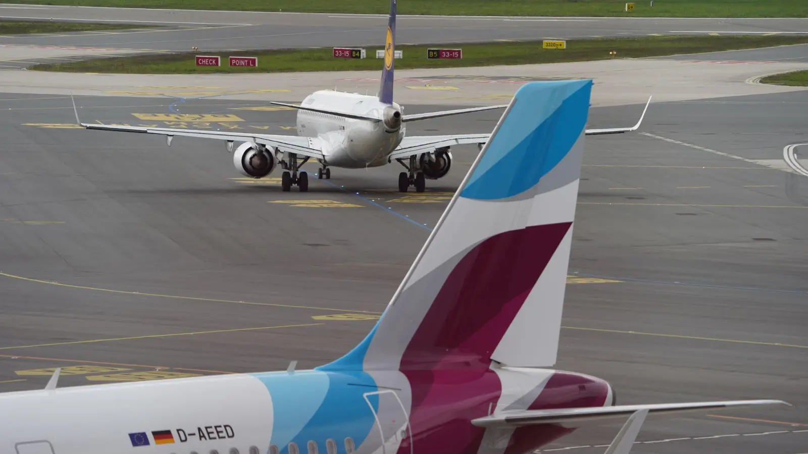 Eurowings ist der größte Anbieter in Hamburg.  (Foto: Marcus Brandt/dpa)