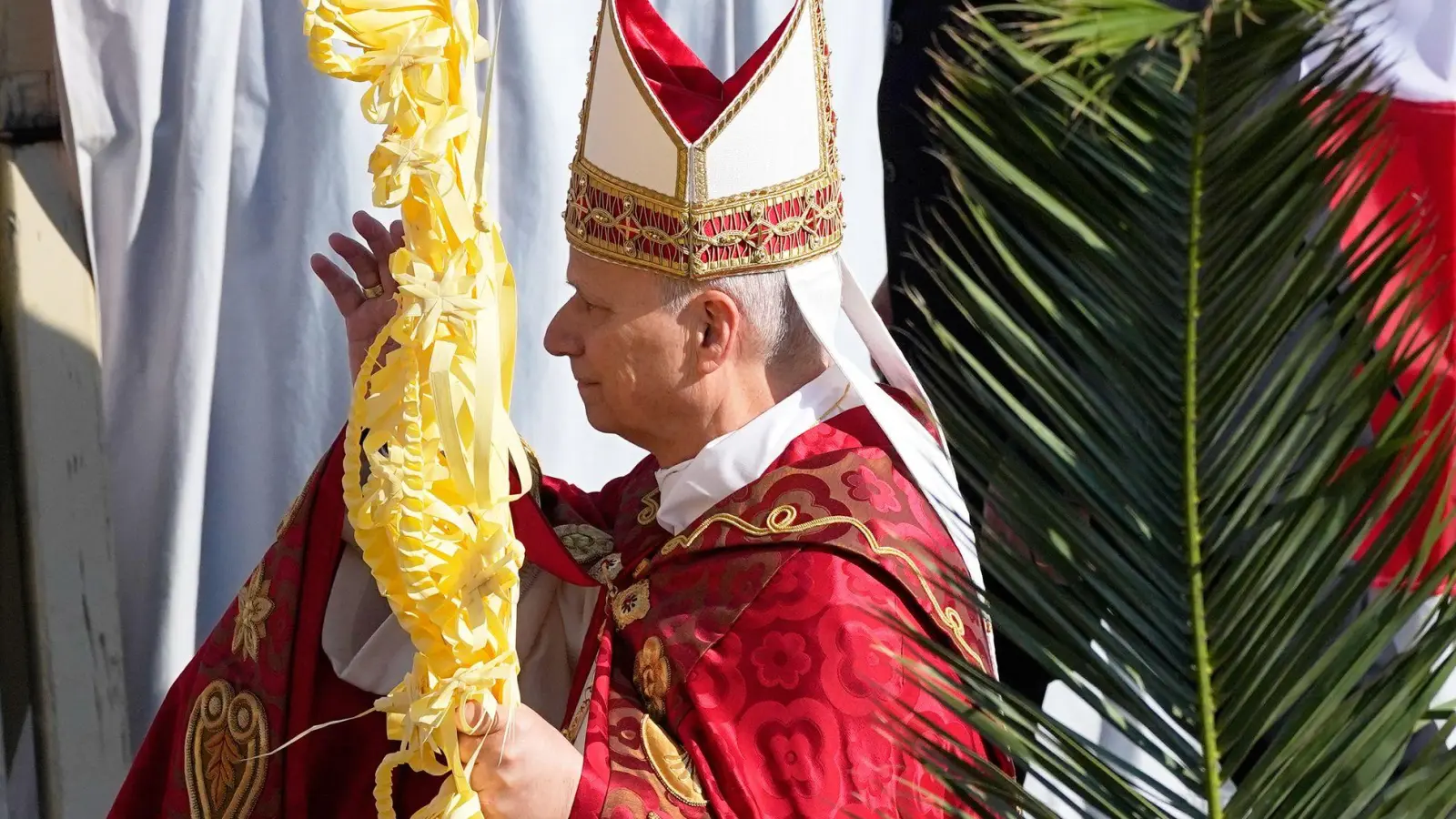Es ist das erste Osterfest für Leo seit dessen Wahl zum Papst. (Foto: Alessandra Tarantino/AP/dpa)