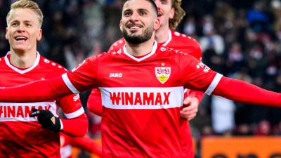 Deniz Undav trifft bei seinem Comeback für den VfB. (Foto: Tom Weller/dpa)