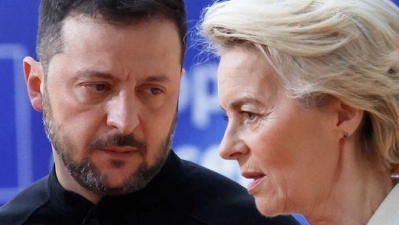 Auch andere europäische Staats- und Regierungschefs reisen mit ins Weiße Haus, schrieb von der Leyen auf X. (Foto: Omar Havana/AP/dpa)