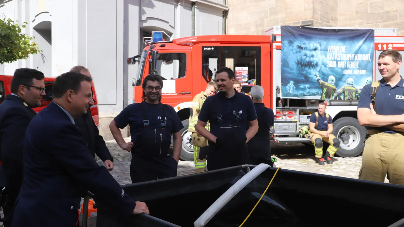 Auf dem Johann-Sebastian-Bach-Platz findet sich eine Unwetter- und Katastrophenstation. (Foto: Oliver Herbst)