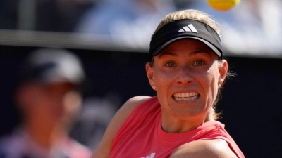 Angelique Kerber musste sich Iga Swiatek in Rom geschlagen geben. (Foto: Alessandra Tarantino/AP/dpa)