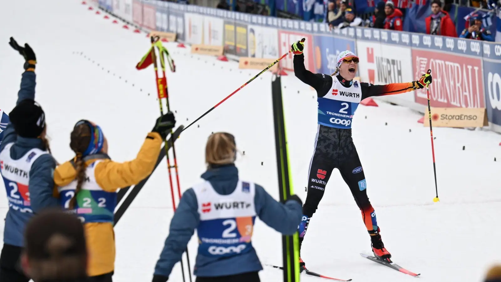 Der Moment, in dem Bronze feststeht. (Foto: Hendrik Schmidt/dpa)