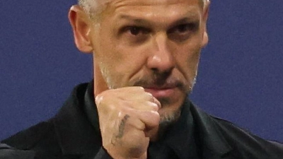 Trainer Martín Demichelis möchte auch aus München etwas Zählbares mitnehmen. (Foto: Jan Woitas/dpa)