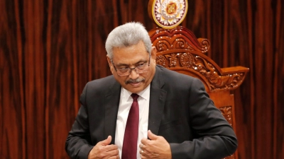 Gotabaya Rajapaksa, faktisch entmachteter Präsident von Sri Lanka. (Foto: Eranga Jayawardena/AP/dpa)