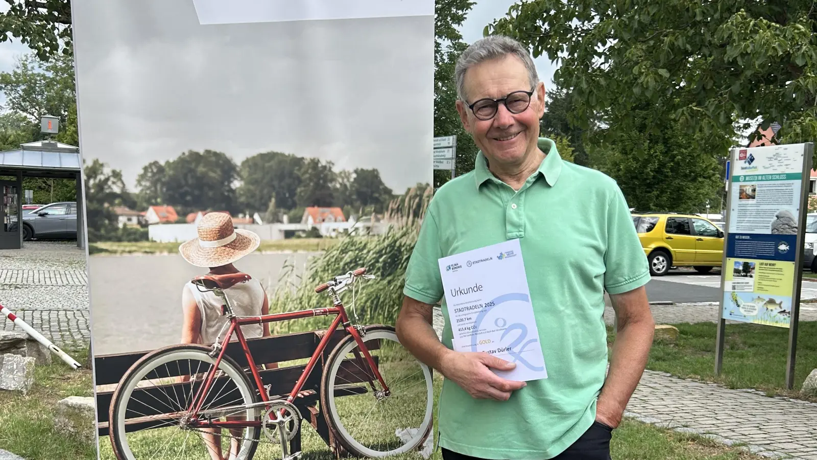 Der Gewinner des diesjährigen Stadtradelns, Gustav Dürler, legte 2521 Kilometer zurück. (Foto: Elena Schuster)