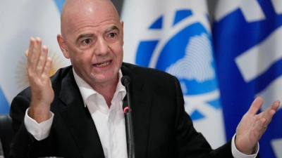 Gianni Infantino ist von der Zusammenarbeit mit der UEFA begeistert. (Foto: Jorge Saenz/AP)