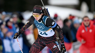 Vanessa Voigt lief knapp 13 Sekunden an Bronze vorbei. (Foto: Hendrik Schmidt/dpa)