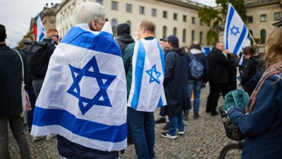 Gedenken an das Hamas-Massaker vom 7. Oktober 2023. (Foto: Joerg Carstensen/dpa)