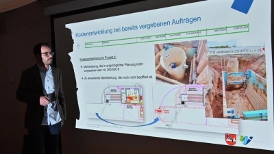 Erläuterte die Ursachen für die Mehrkosten beim Kläranlagenbau: Philipp Gack vom Pforzheimer Büro Weber Ingenieure. (Foto: Wolfgang Grebenhof)