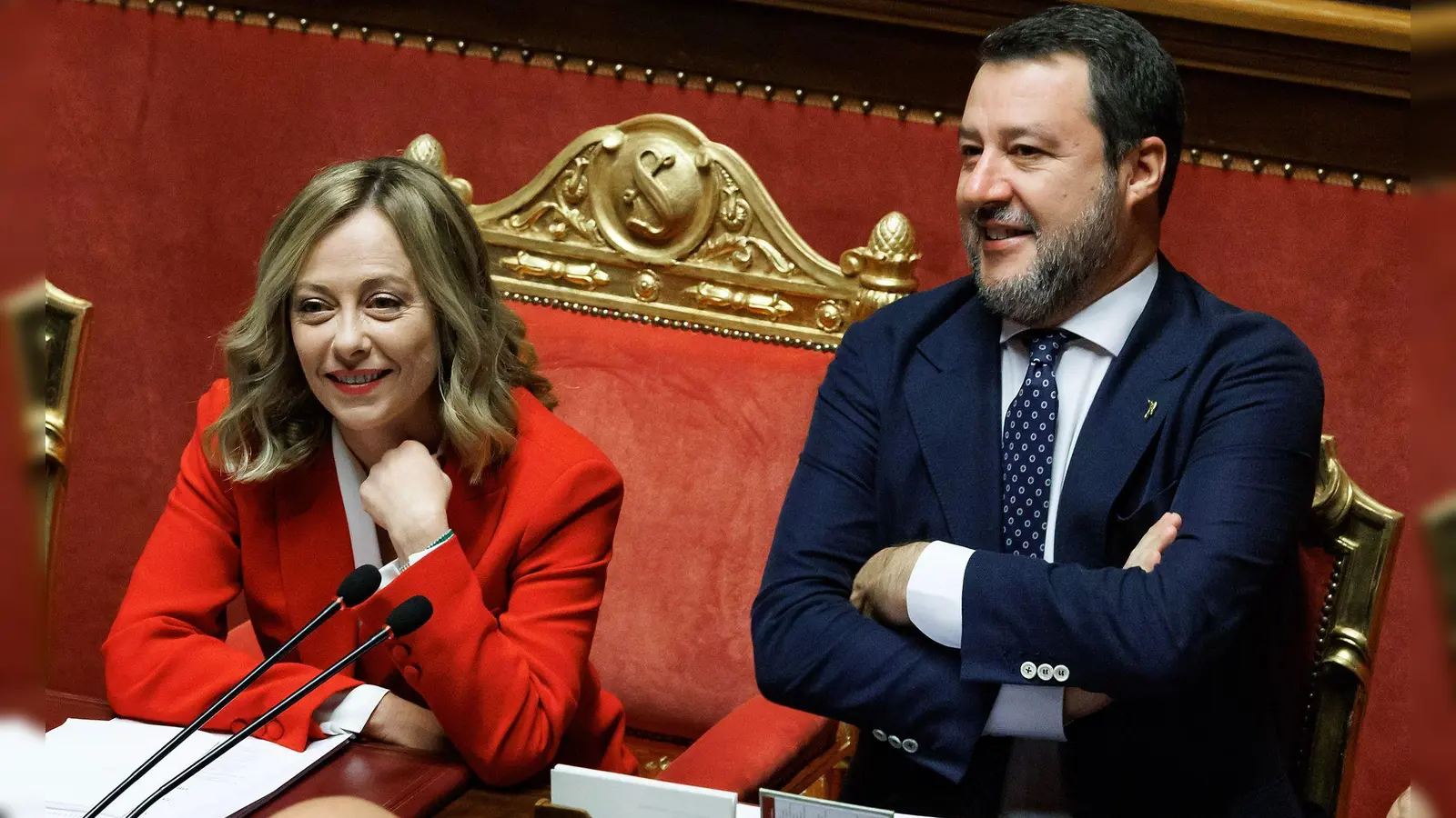 Italiens Ministerpräsidentin Giorgia Meloni und ihr Vize Matteo Salvini wollen das neue Gesetz durchsetzen. (Foto: Archiv) (Foto: Roberto Monaldo/LaPresse via ZUMA Press/dpa)