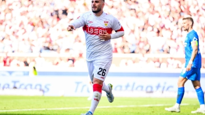 Jubelt auch in Zukunft für den VfB: Torjäger Deniz Undav. (Archivbild) (Foto: Tom Weller/dpa)