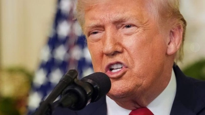 US-Präsident Donald Trump spricht während einer Ansprache an die Nation. (Foto: Doug Mills/Pool The New York Times/dpa)