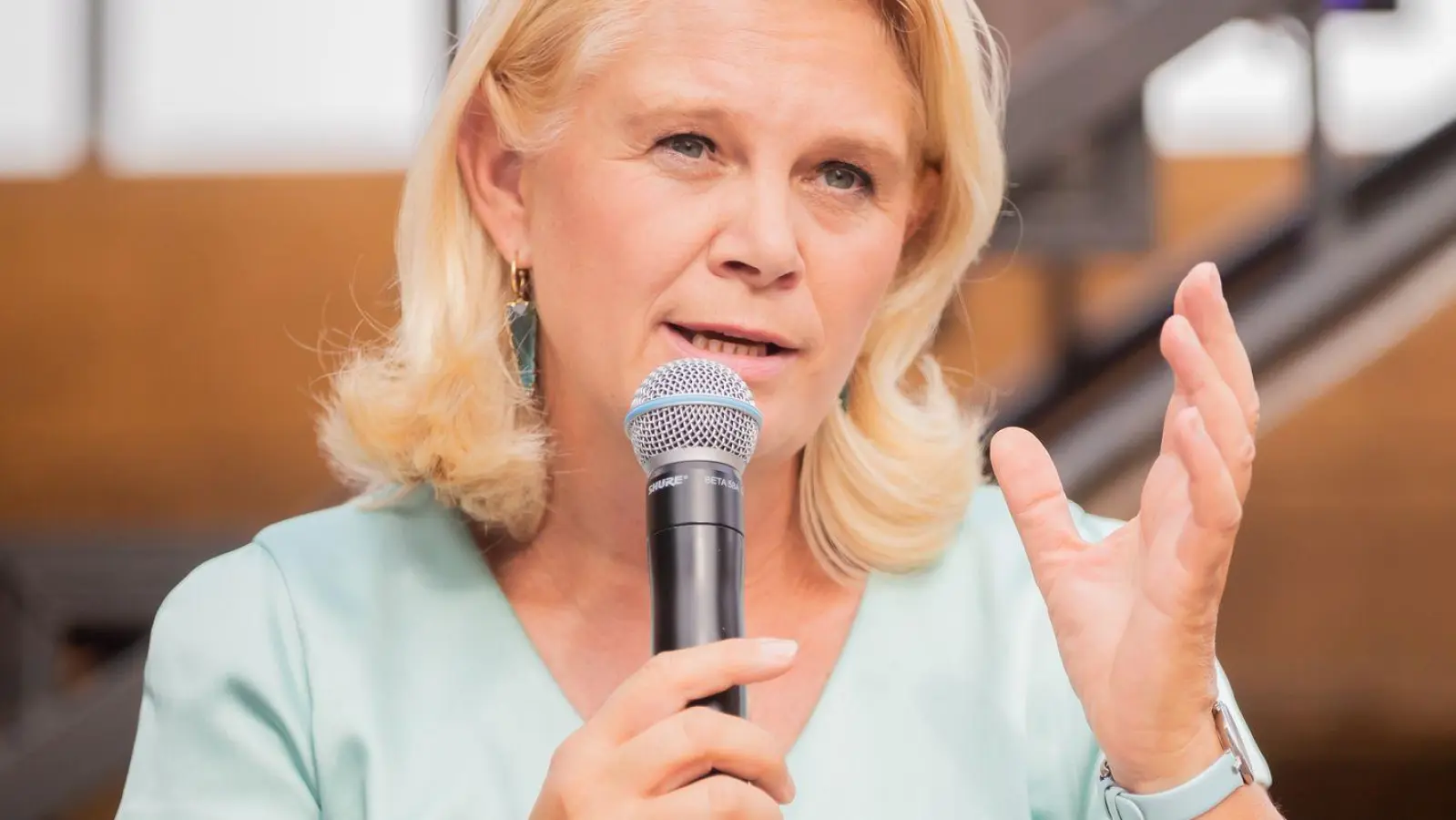 Die CDU-Bundestagsabgeordnete Saskia Ludwig hat an einer Veranstaltung einer rechten Denkfabrik in Ungarn teilgenommen. (Archivbild) (Foto: Christoph Soeder/dpa)