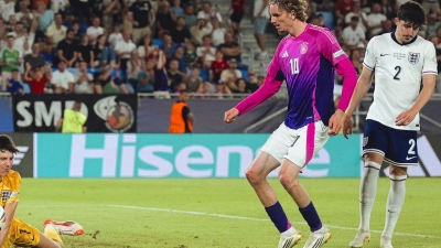 Kein Woltemade-Tor, kein Titel - die deutsche U21 verliert gegen England. (Foto: Robert Nemeti/dpa)