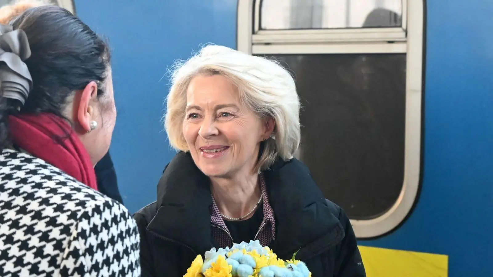 Will in Kiew ein Zeichen setzen: EU-Kommissionspräsidentin Ursula von der Leyen. (Foto: Andreas Stein/dpa)