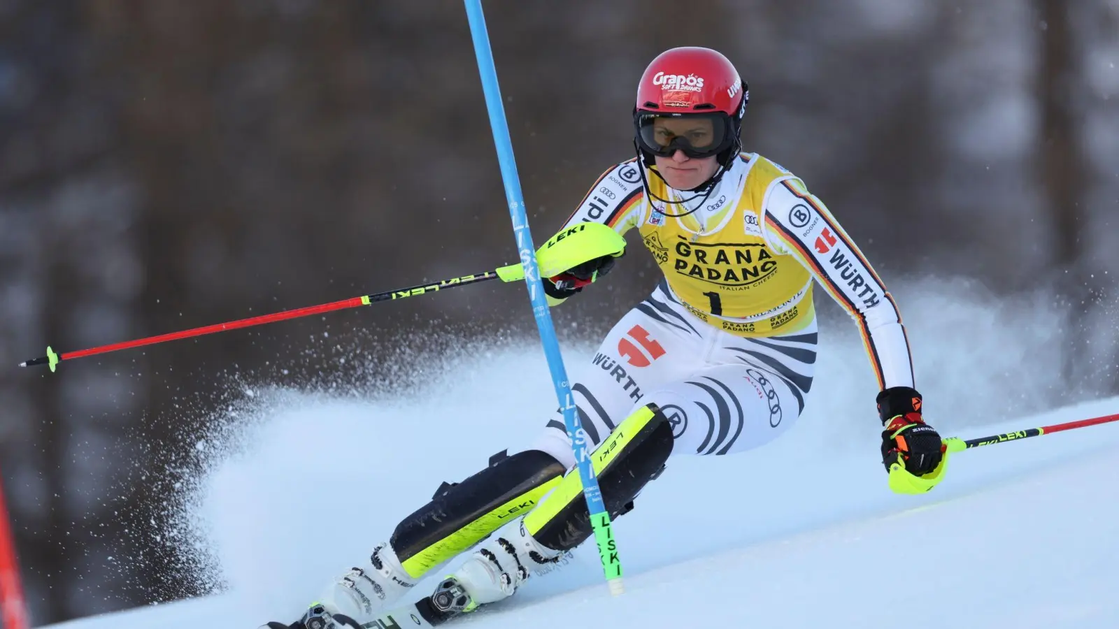 Slalom-Ass Lena Dürr konnte erneut ihre gute Ausgangsposition nicht nutzen. (Foto: Alessandro Trovati/AP/dpa)