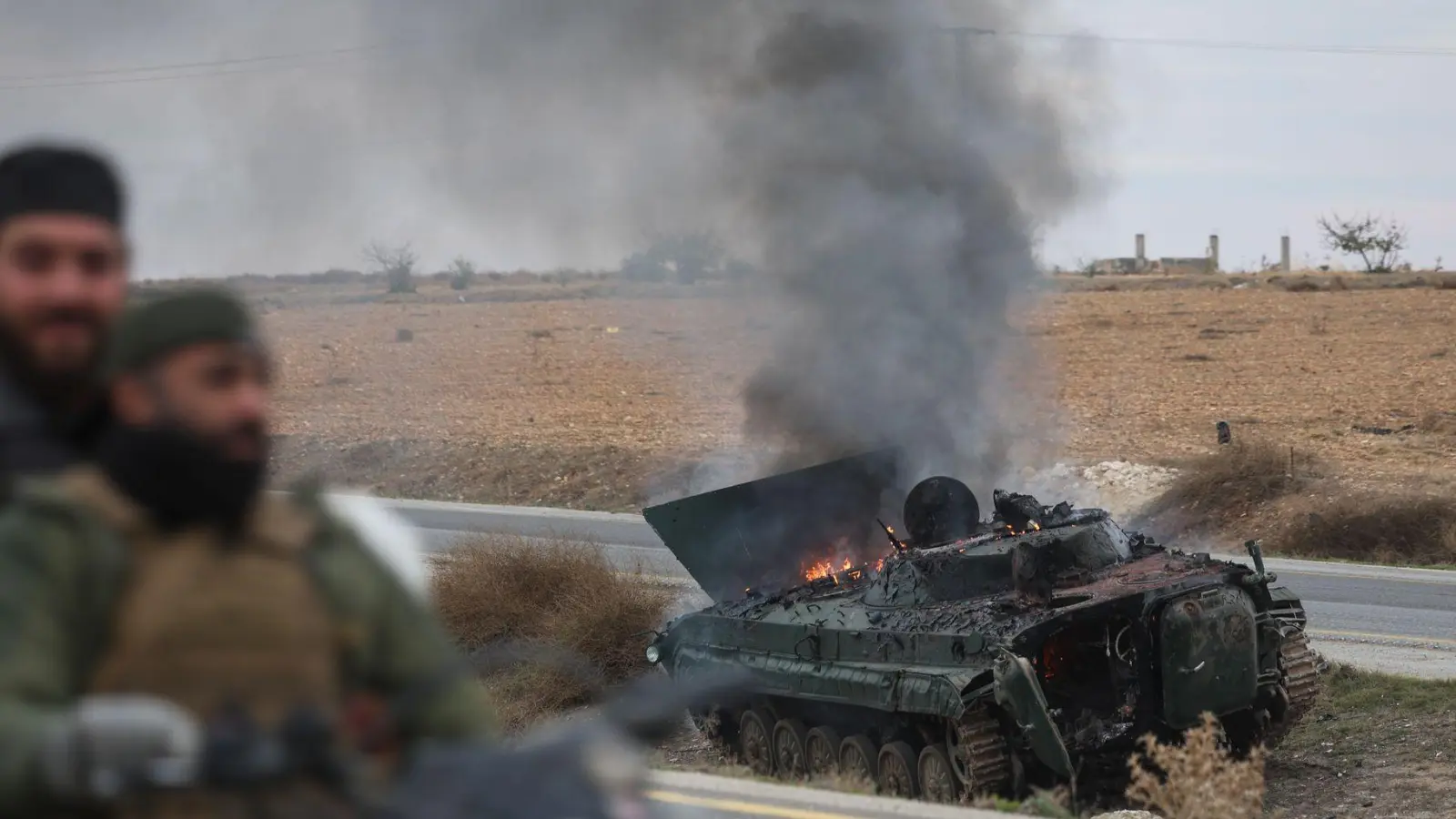 Die Rebellen starteten ihre Blitzoffensive erst Ende November.  (Foto: Ghaith Alsayed/AP/dpa)