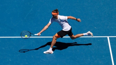 Alexander Zverev hatte in einem ersten Match nur am Anfang Probleme. (Foto: Frank Molter/dpa)