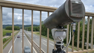 Die Monocam bei einem Test-Einsatz in Rheinland-Pfalz. (Archivbild)  (Foto: Harald Tittel/dpa)