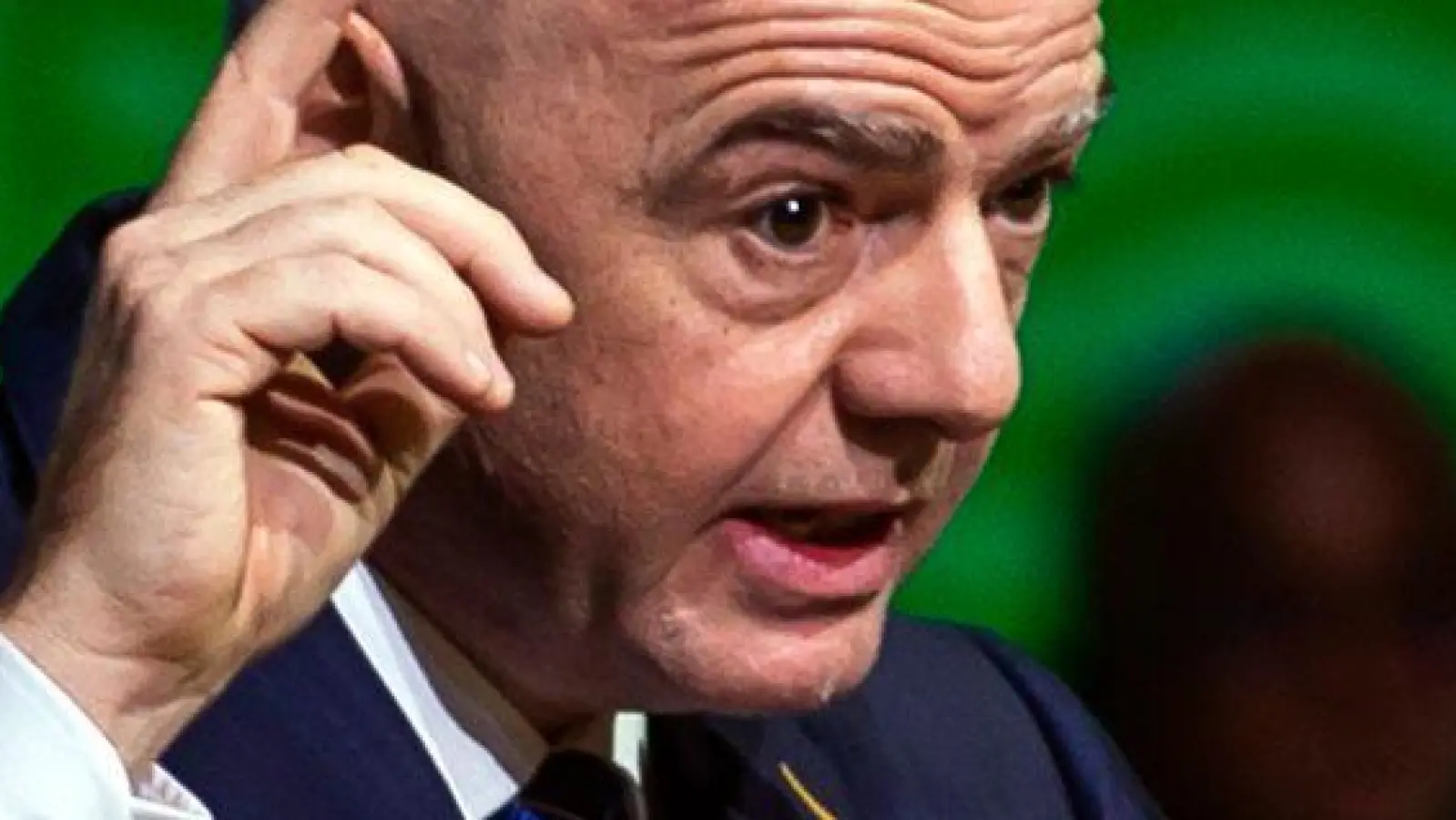 Gianni Infantino vor drei Jahren in Kigali: Da wurde er als FIFA-Boss wiedergewählt. (Archivbild) (Foto: Uncredited/AP/dpa)