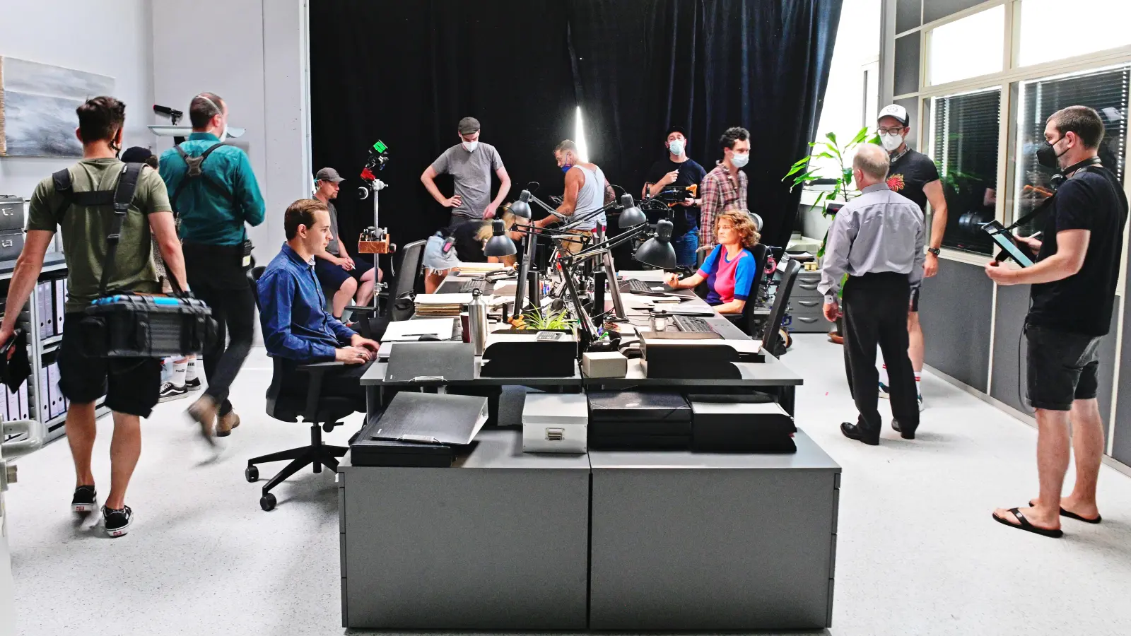 Das Büro der Kripo - alias ein Raum im Verlagsgebäude der Fränkischen Landeszeitung. (Foto: Jim Albright)