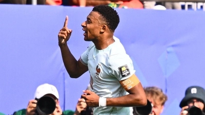 Kylian Mbappé erzielte sein insgesamt 20. WM-Tor. (Foto: Tom Weller/dpa)