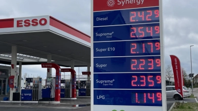 2,17 Euro kostete Super E10 am Freitagmittag bei einer Tankstelle in Bad Windsheim. (Foto: Anna Beigel)