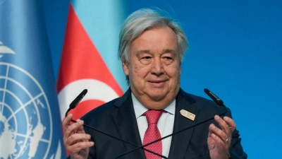 Guterres redet den Staaten in Baku ins Gewissen. (Archivbild) (Foto: Rafiq Maqbool/AP/dpa)