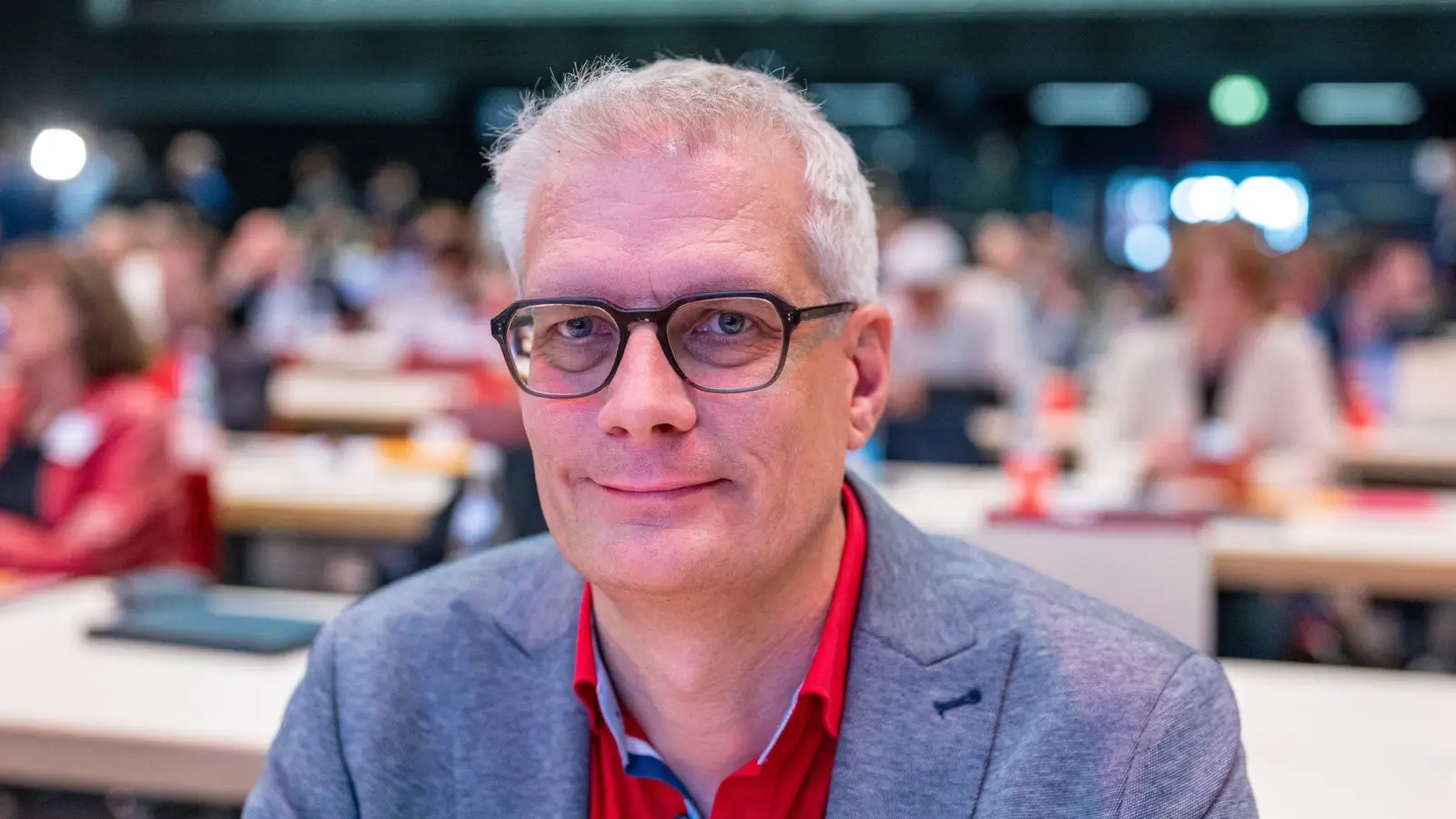 Teil eines Duos mit Kathrin Pollack: der neue Generalsekretär der SPD in Bayern, Uwe Kirschstein. (Foto: Armin Weigel/dpa)