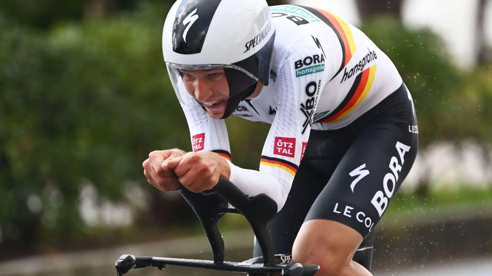 Lennard Kämna wurde beim Einzelzeitfahren zum Auftakt der Tirreno-Adriatico Zweiter. (Foto: Dirk Waem/Belga/dpa)