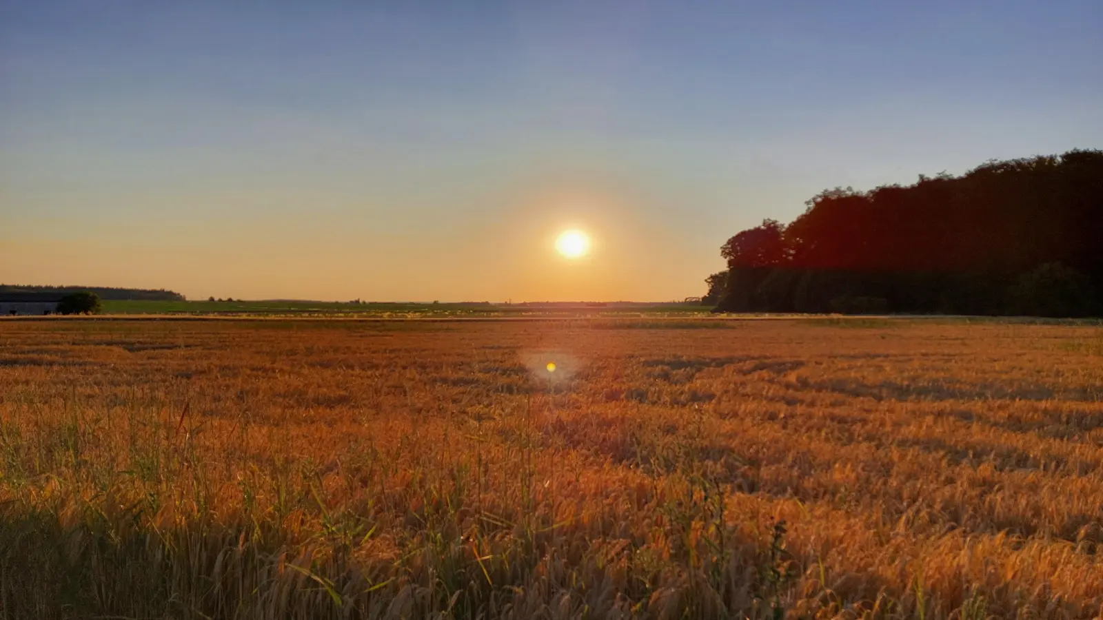 Platz 12: Sonnenuntergang in Heilsbronn (60 Votes). (Foto: Sabine Sorg)