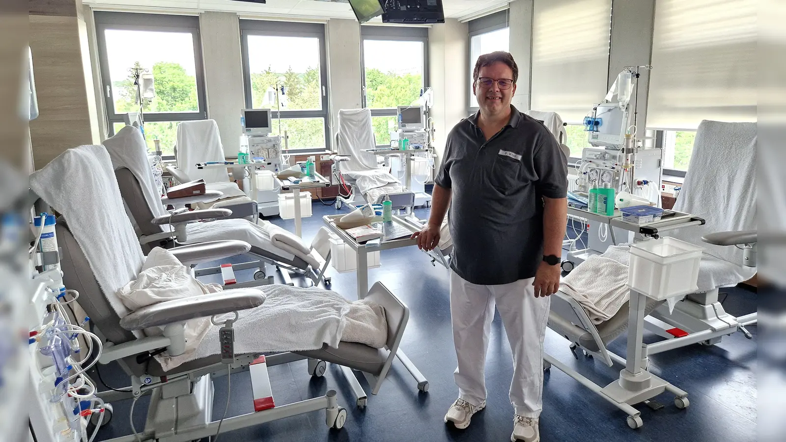 Stefan Wöhl vom Nieren &amp; Diabetes Zentrum in Ansbach betrachtet die Dialyse als echte Alternative zur Organspende. (Foto: Andrea Walke)