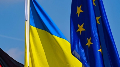Für die Ukrainer gelten die EU-Beitrittsverhandlungen als wichtiges Zeichen dafür, dass es sich lohnt, den Abwehrkampf gegen Russland fortzusetzen. (Foto: Patrick Pleul/dpa-Zentralbild/dpa)