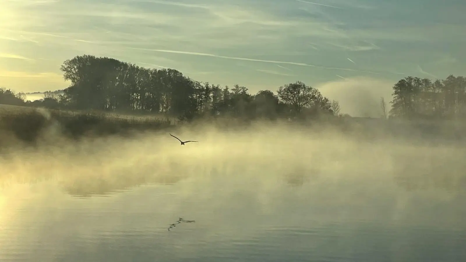 Mystische Morgenstimmung - gesehen am kleinen Linleinsee. (Foto: Matilda Hulsman)