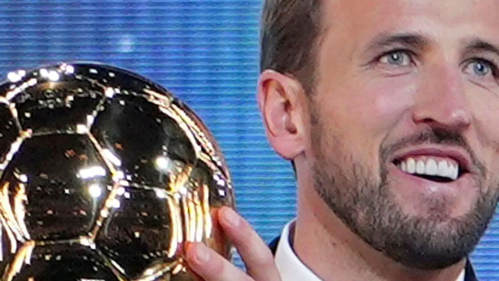 Im Fokus: Harry Kane wird den Ballon d'Or mit ins Stadion bringen. (Foto: Kin Cheung/AP/dpa)