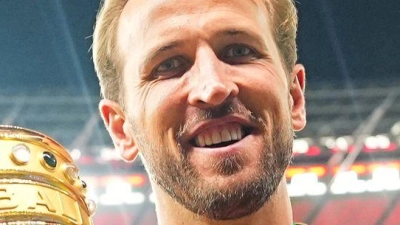 Harry Kane gewann in der vergangenen Saison mit dem FC Bayern München den DFB-Pokal und die deutsche Meisterschaft. (Foto: Michael Kappeler/dpa)