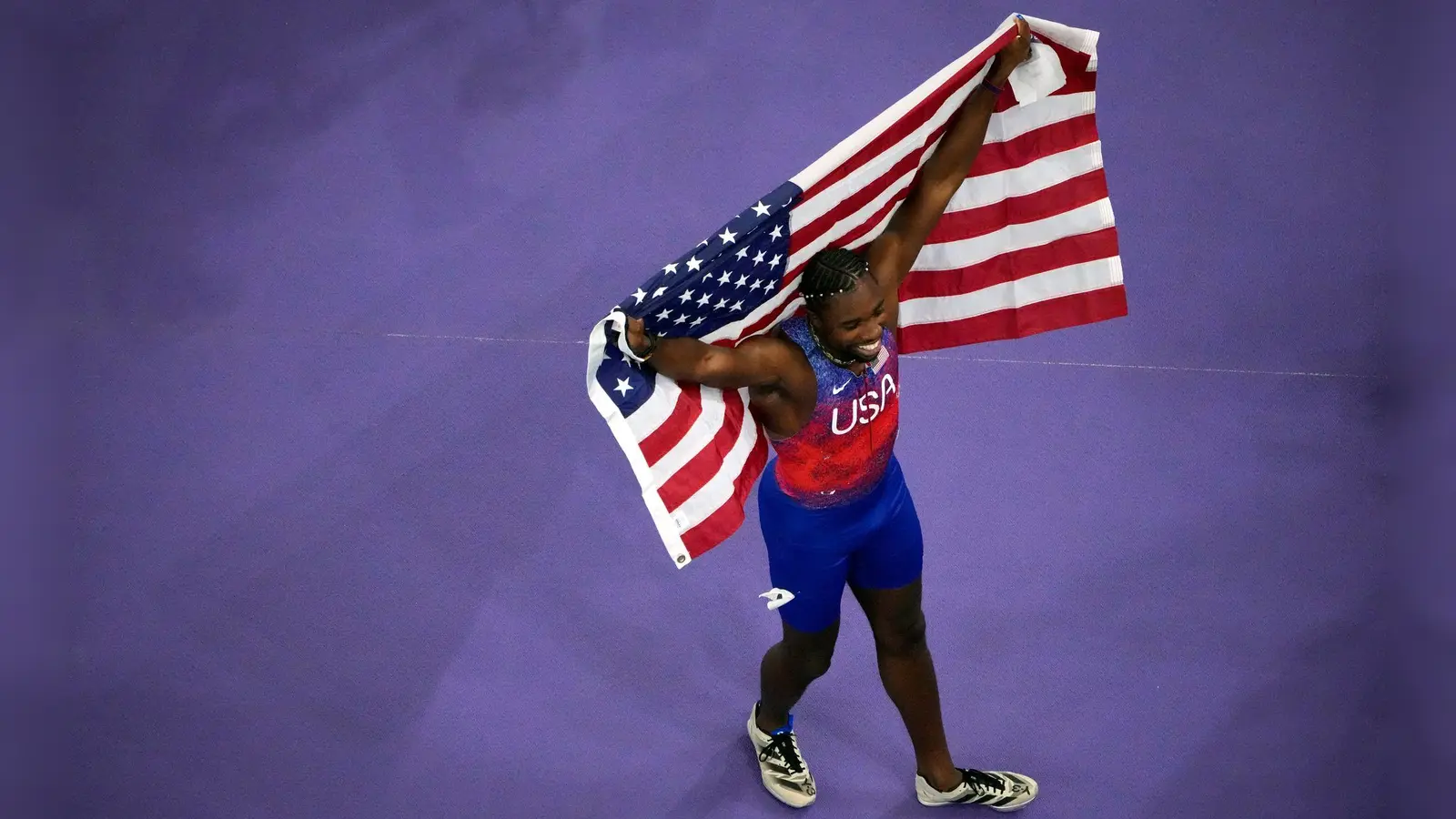 Noah Lyles ist 100-Meter-Olympiasieger. (Foto: David J. Phillip/AP)