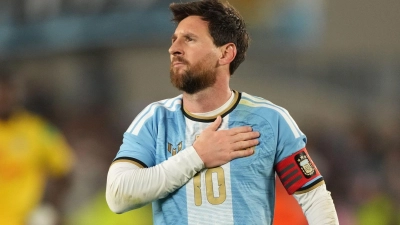 Lionel Messi hat sein Abschiedsspiel in der argentinischen Nationalmannschaft absolviert. (Foto: Gustavo Garello/AP/dpa)