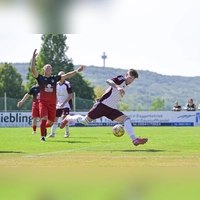 Bastian Herzner (rechts) konnte bereits 7 Treffer für den TSV Marktbergel erzielen (Foto: Martin Rügner)