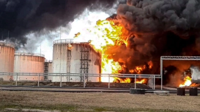 Die russische Großstadt Belgorod ist immer wieder Ziel ukrainischer Gegenangriffe in Kiews Kampf gegen Moskaus Angriffskrieg. (Archivbild) (Foto: Uncredited/Russian Emergency Ministry Press Service/AP/dpa)