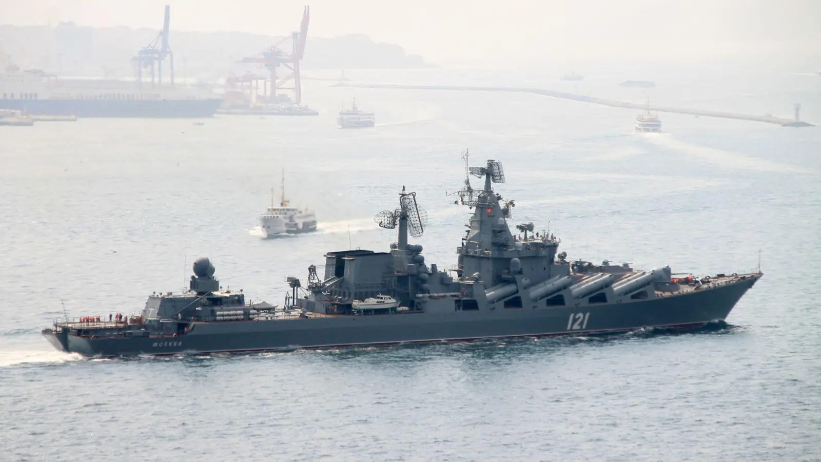 Der russische Lenkwaffenkreuzer „Moskwa“ war am Mittwoch gesunken. (Foto: picture alliance / dpa)
