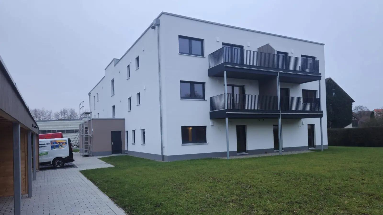 Das Ärztezentrum an der Uffenheimer Wiesenstraße ist fertig. Am 7. Januar wird die Praxis in den neuen Räumen öffnen. (Foto: Stadt Uffenheim/Sandra Uhl)