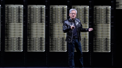 Jensen Huang will dem Silicon Valley auch im Falle einer Milliardärs-Steuer nicht den Rücken kehren. (Archivbild) (Foto: John Locher/AP/dpa)