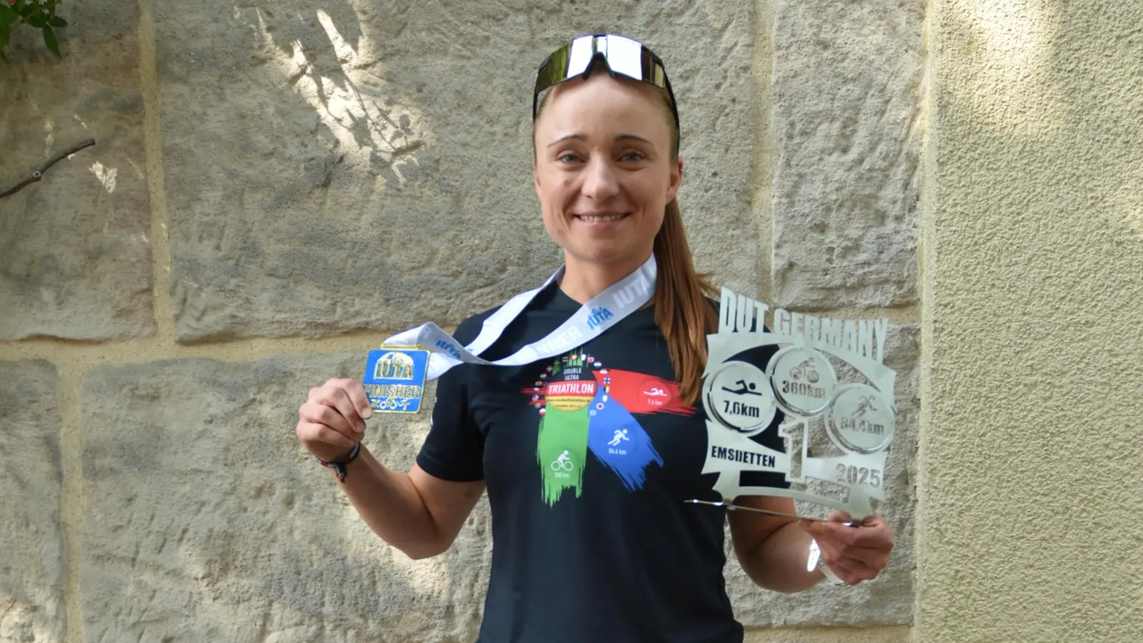 Lisa Helm darf sich nun zwei Jahre Weltmeisterin über die doppelte Triathlon-Langdistanz nennen. (Foto: Anita Dlugoß)