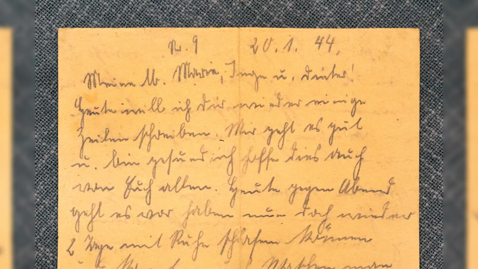 Der letzte Brief von Georg Soldner ist auf den 20. Januar 1944 datiert. Danach hat die Familie nichts mehr von ihm gehört. (Foto: Jim Albright)
