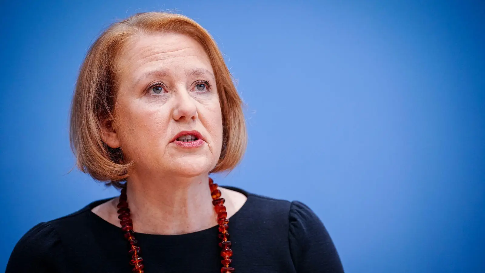 Bundesfamilienministerin Lisa Paus bei einer Pressekonferenz. (Foto: Kay Nietfeld/dpa)