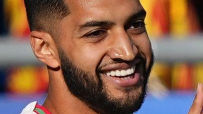 Traf auch schon beim 1:1 gegen Brasilien: Marokkos Ismael Saibari.  (Foto: Martin Meissner/AP/dpa)