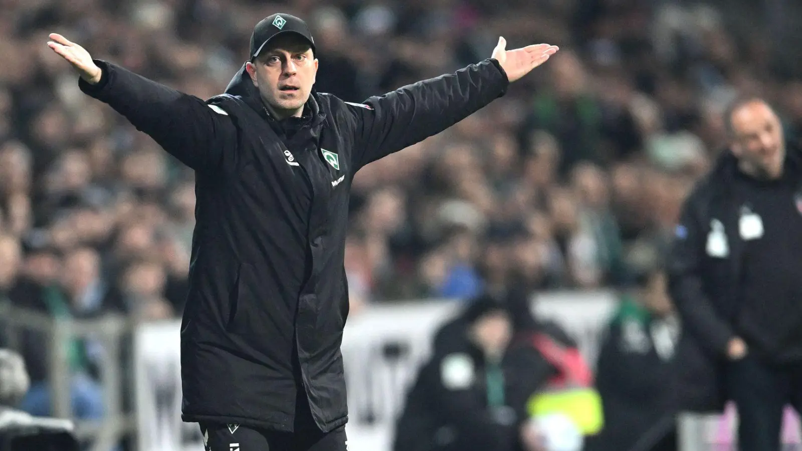 Werder-Coach Ole Werner sah einige Nachlässigkeiten in seinem Team. (Foto: Carmen Jaspersen/dpa)